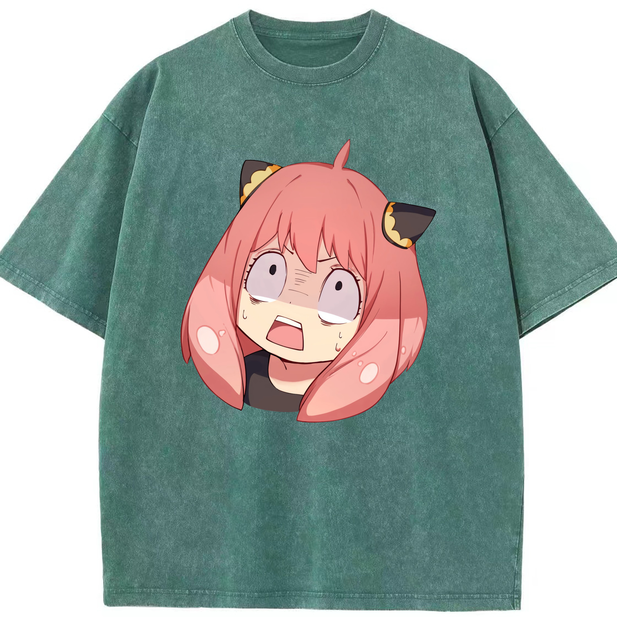 （画像用） SPY×FAMILY间谍家家酒 綿100% ヴィンテージ風 半袖Tシャツ（フロントプリント）